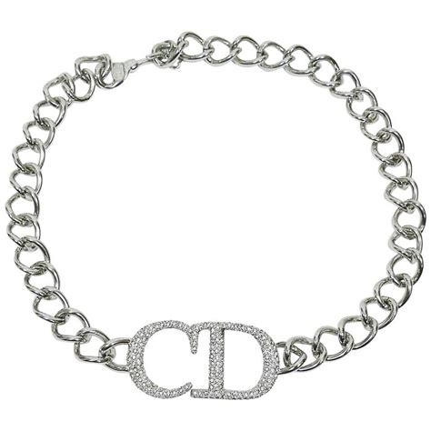 dior necklace womens silver|christian dior choker necklaces.